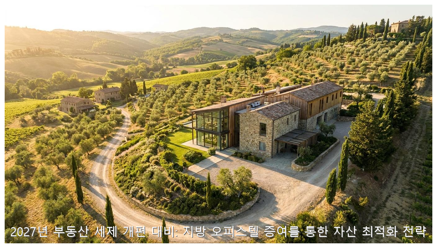 2027년 부동산 세제 개편 대비: 지방 오피스텔 증여를 통한 자산 최적화 전략 핵심 안내 및 분석 인포그래픽 (3)