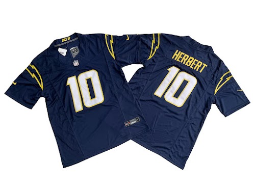 Men's Los Angeles Chargers Justin Herbert Nike Navy Vapor F.U.S.E. Limited Jersey.jpeg