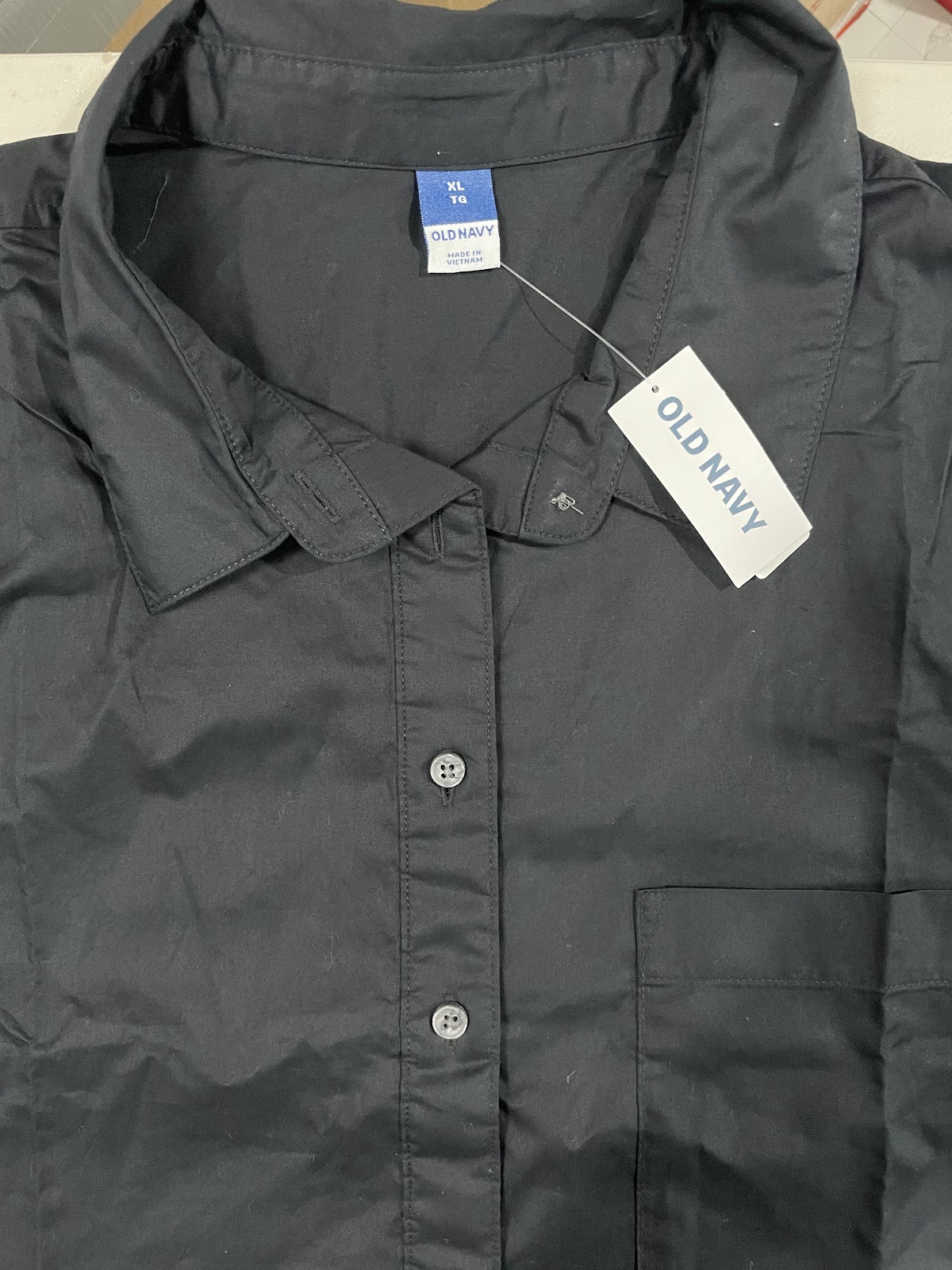 OldNavy Dress Button Down Black XL #0856