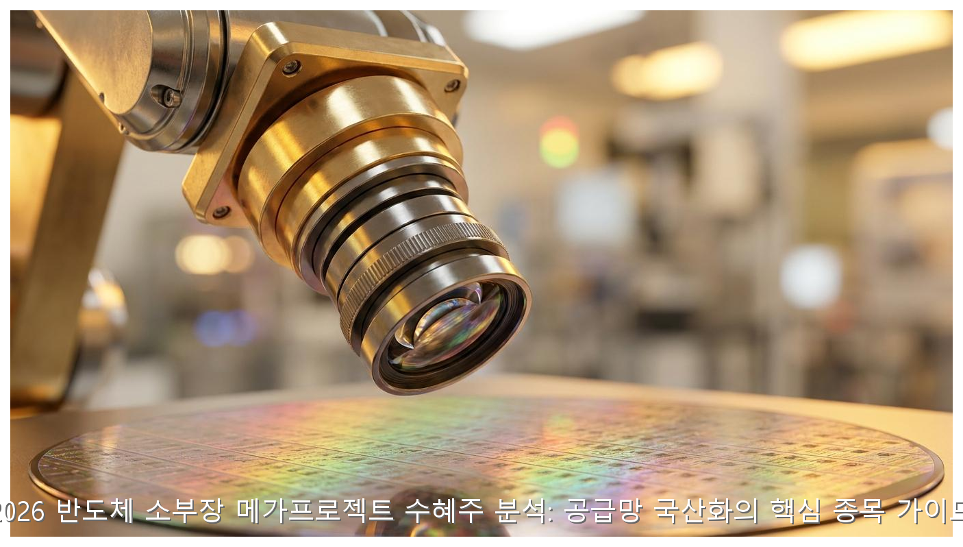 2026 반도체 소부장 메가프로젝트 수혜주 분석: 공급망 국산화의 핵심 종목 가이드 핵심 안내 및 분석 인포그래픽 (3)