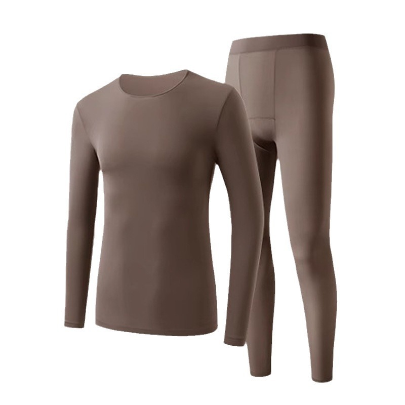 Men's Thermal Set, self-warming, round neckline