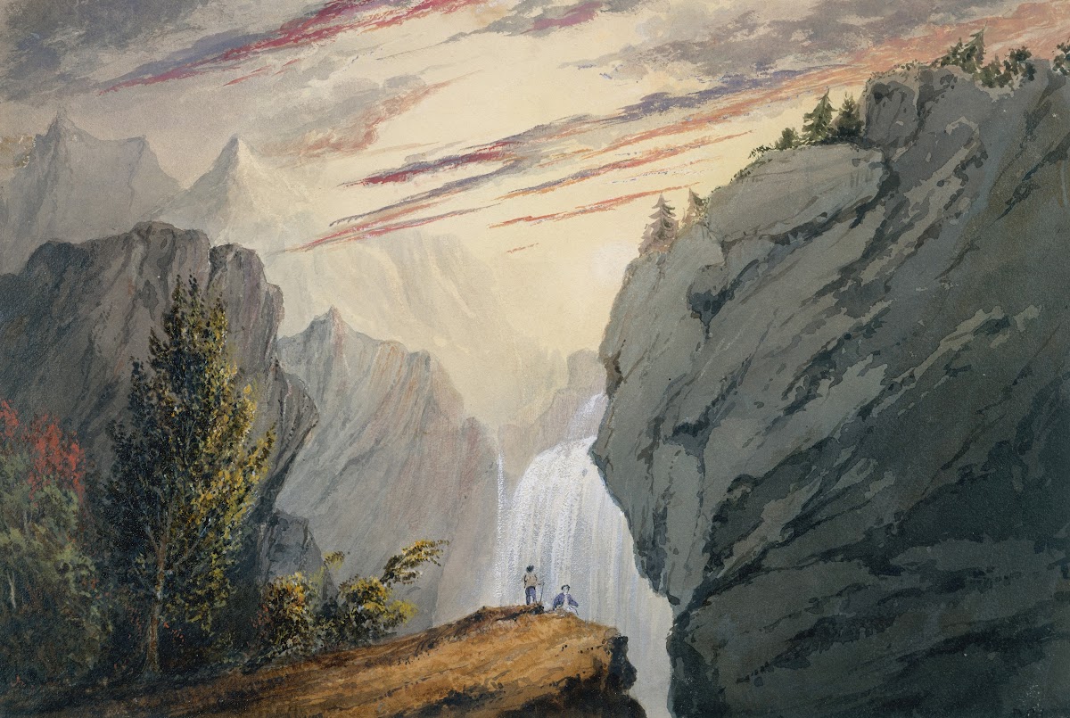 At the Waterfall ca 1850