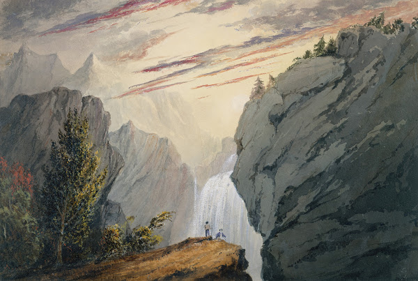 At the Waterfall ca 1850