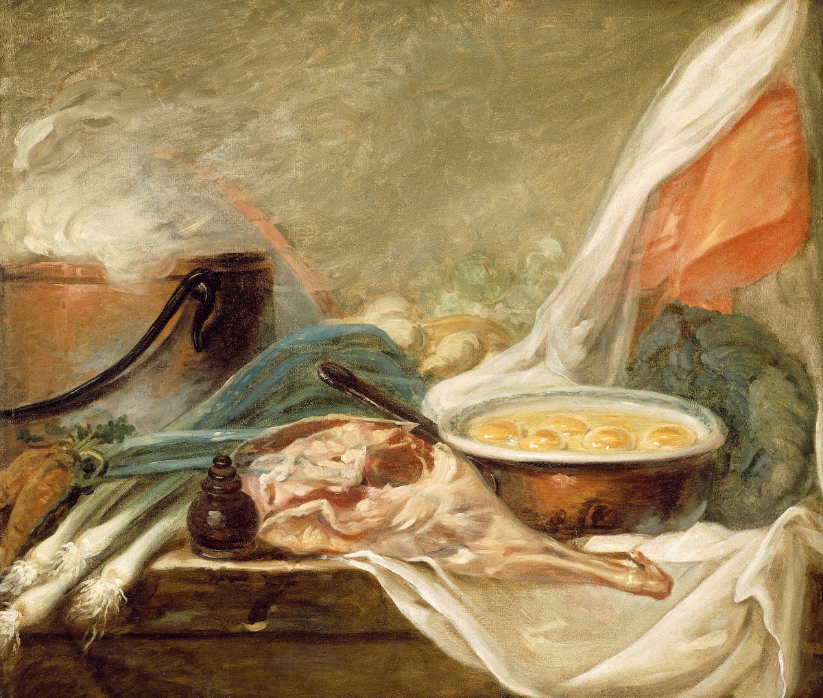 Still Life with Eggs and a Leg of Mutton 1780 90