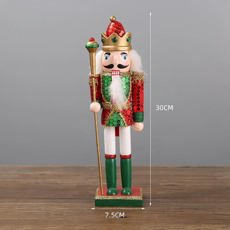 Dekorative Nussknacker-Figur aus Holz, europäischer Stil