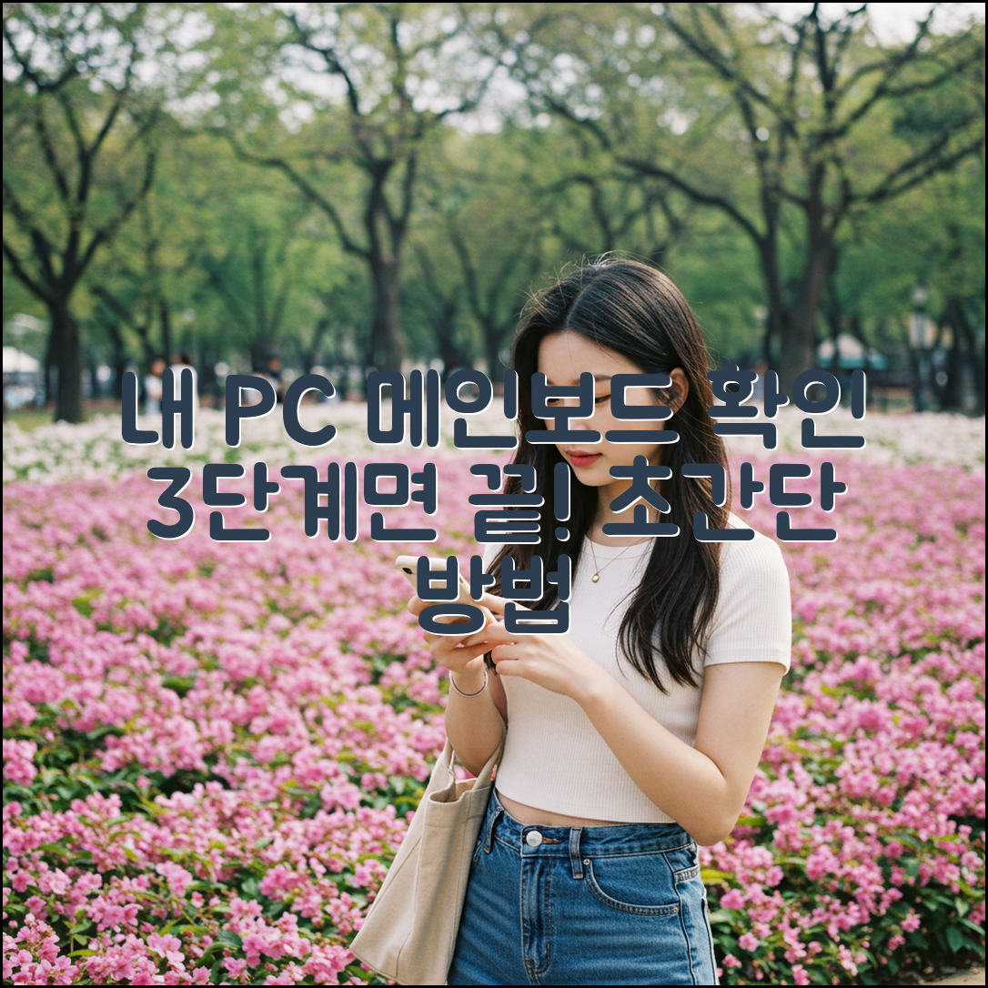 내 컴퓨터 메인보드 확인, 쉬운 3단계!