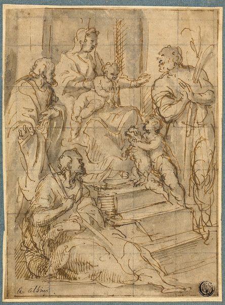 Holy Family with the Infant Saint John the Baptist and Two Male Saints
