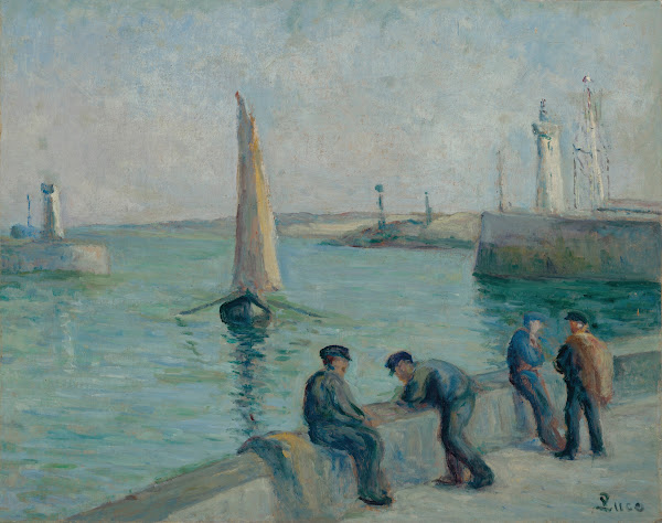 Honfleur Pêcheurs sur le Port