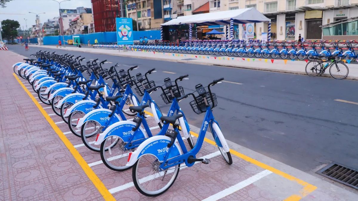 Xe đạp công cộng: Tăng kết nối phương tiện vận tải hành khách - Đài Phát thanh và truyền hình Hà Nội