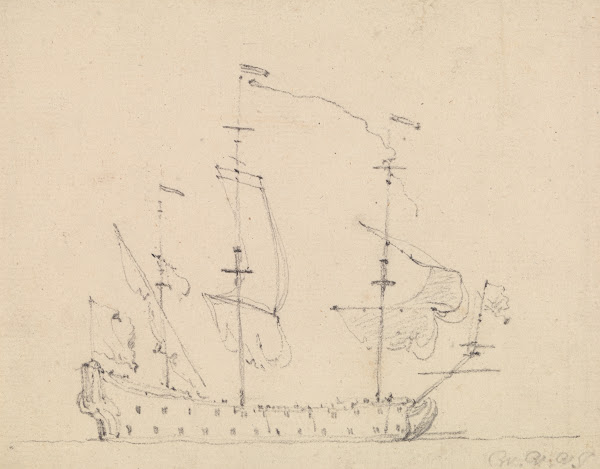 A Three Mast Warship