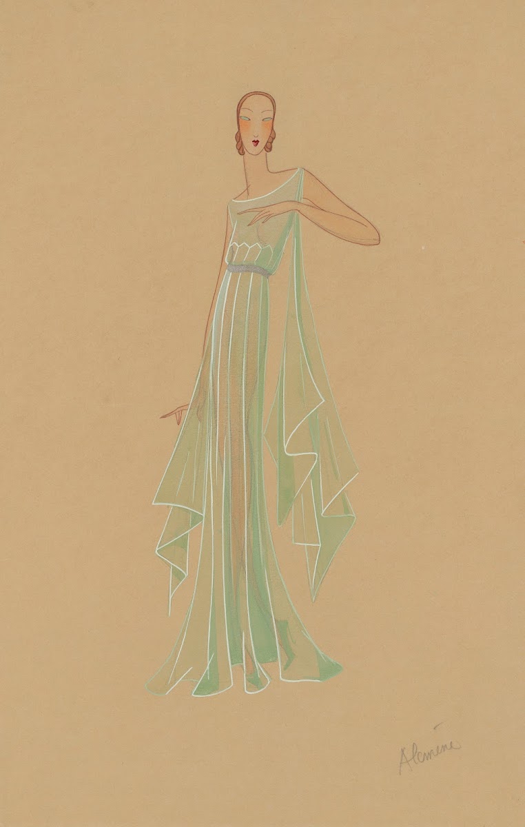Amphitryon 38  Alcmène robe verte 1929