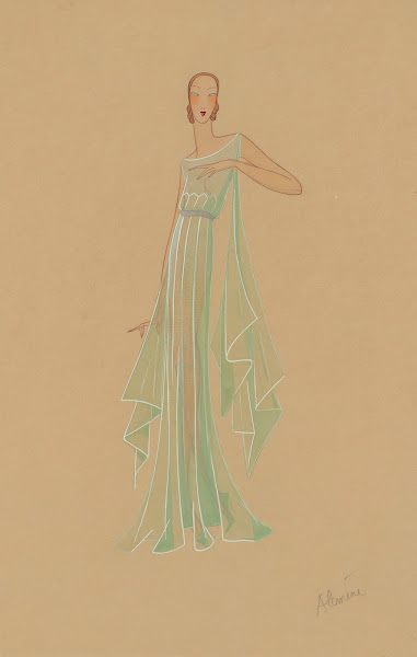 Amphitryon 38  Alcmène robe verte 1929