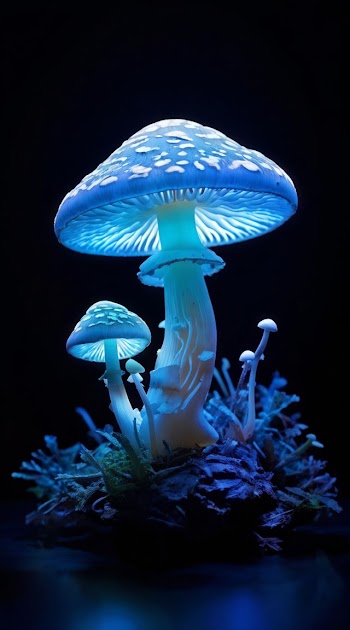 Glowing Mushrooms Picture