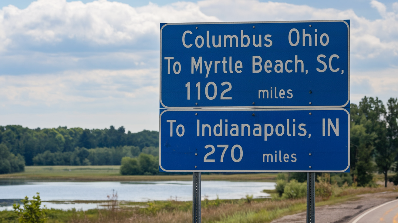 Best Halfway Stops from Columbus, OH to Myrtle Beach