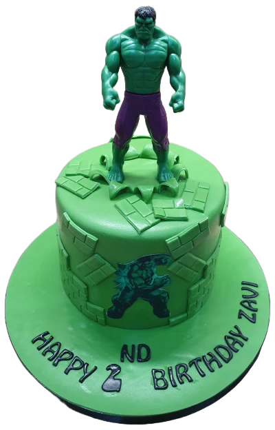 Hulk Themed Birthday Cake CB-NC452