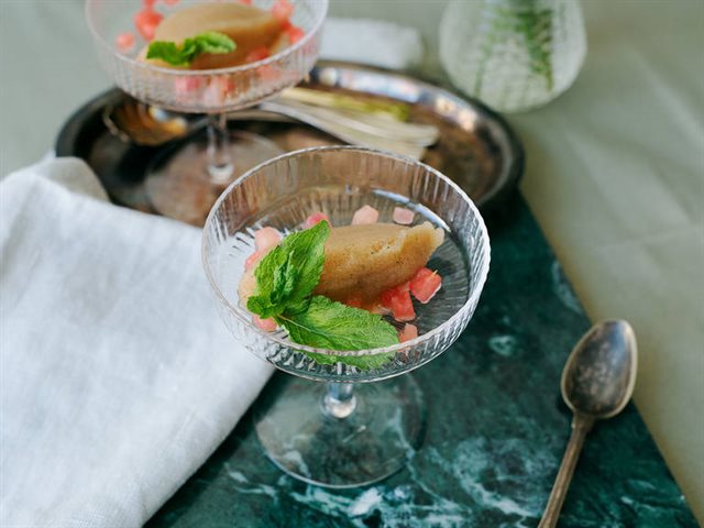Kem Đá Bào Dưa Hấu Bạc Hà