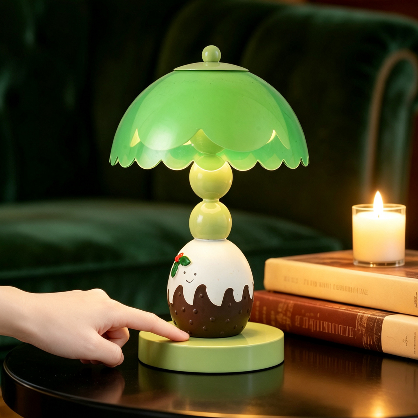 Cake-shaped table lamp, cute design