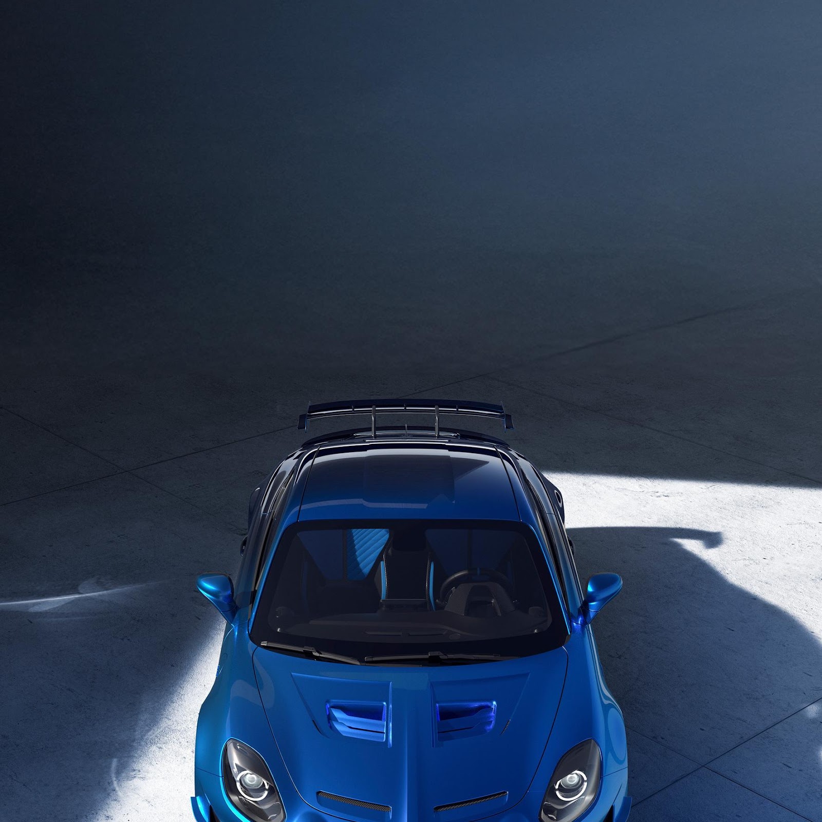 Download Blue Alpine A110 R Sports Car 2K iPhone