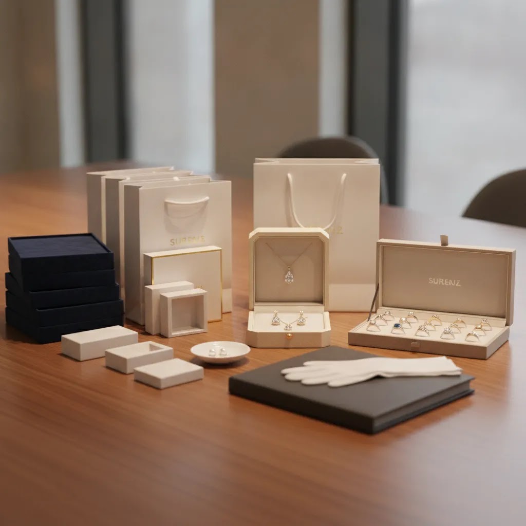 Luxury unboxed creating premium jewelry packaging experiences impress in a wholesale jewelry buyer presentation with premium packaging