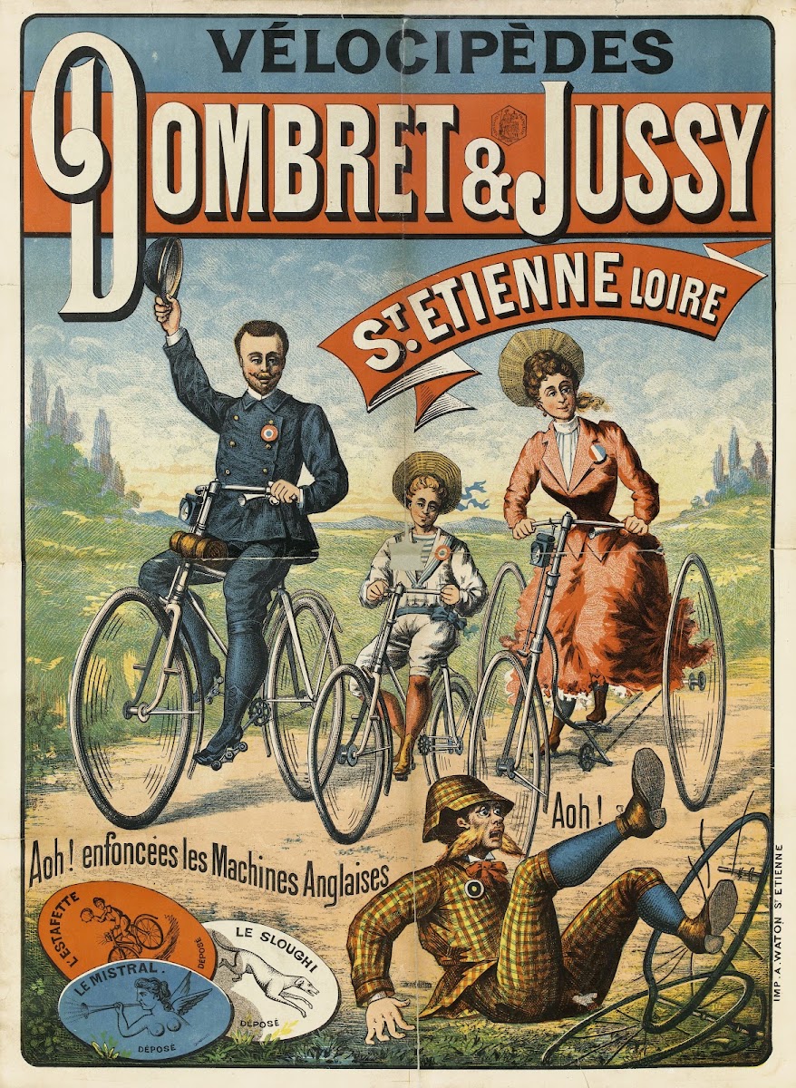 Elocipedes Dombret  Jussy St Etienne Loire 1880 1900