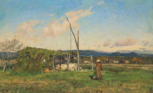 Winter Morning in the Riviera at the Well 1882
