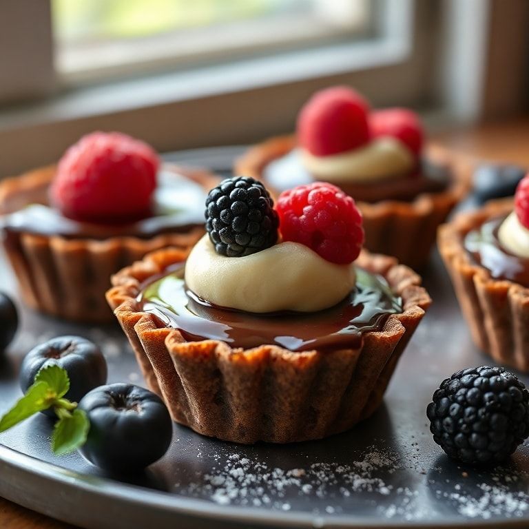 Easy Mini Chocolate Tarts with Creamy Ganache Filling: A Quick, Indulgent Treat finished