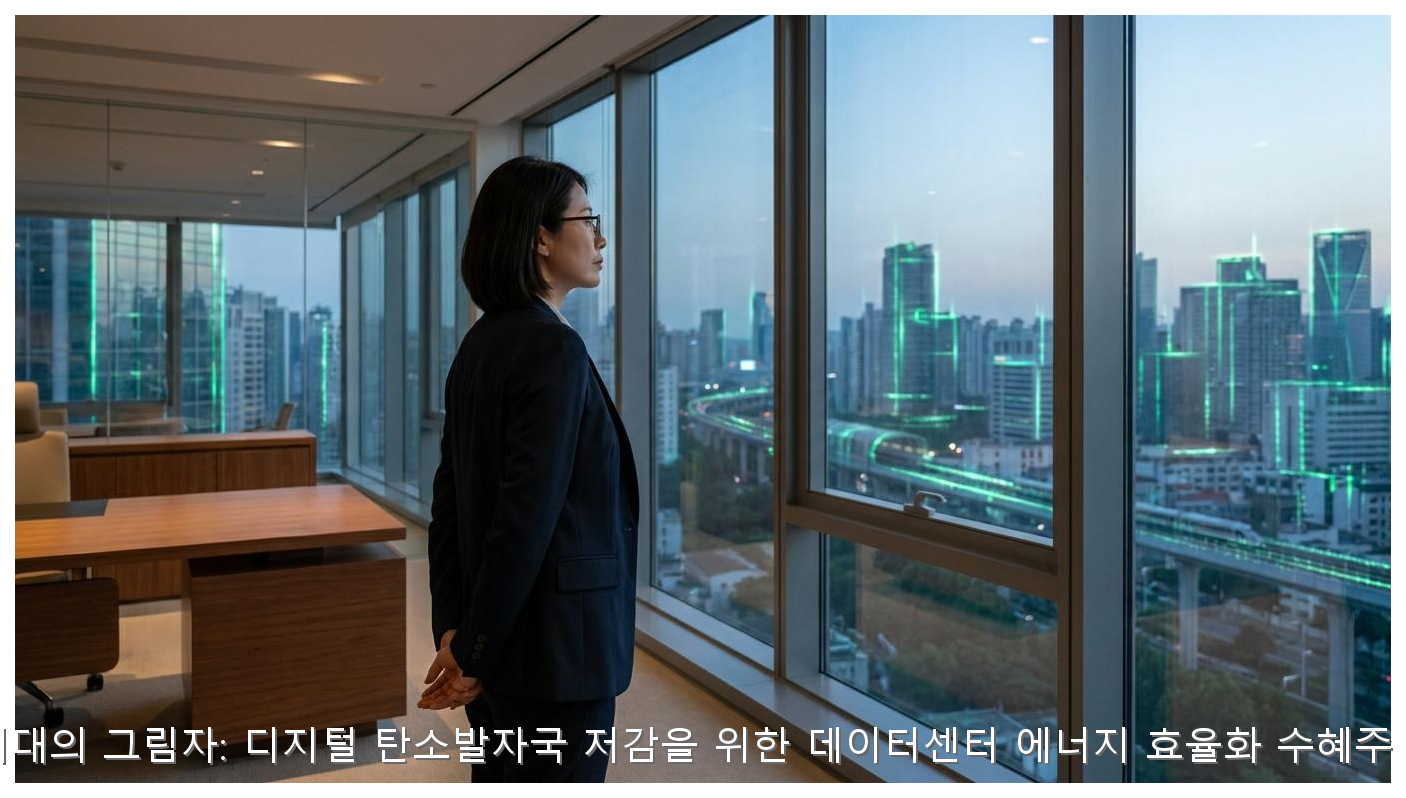 AI 시대의 그림자: 디지털 탄소발자국 저감을 위한 데이터센터 에너지 효율화 수혜주 분석 핵심 안내 및 분석 인포그래픽 (2)