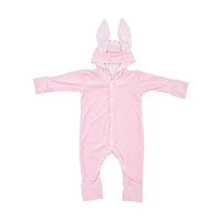 Romper Twins Rabbit velor 62s pink