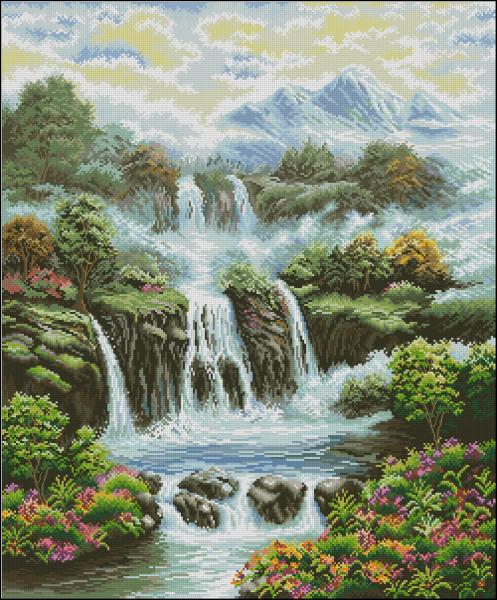 CMP 320723 Pristine Waterfall
