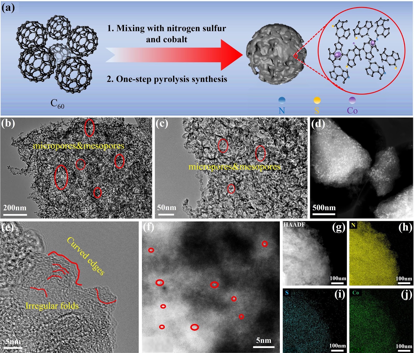 Synergistic Single-Atom and Clustered Cobalt Sites on N/S Co-Doped Defect Nano-Carbon for Efficient H2O2 Electrosynthesis