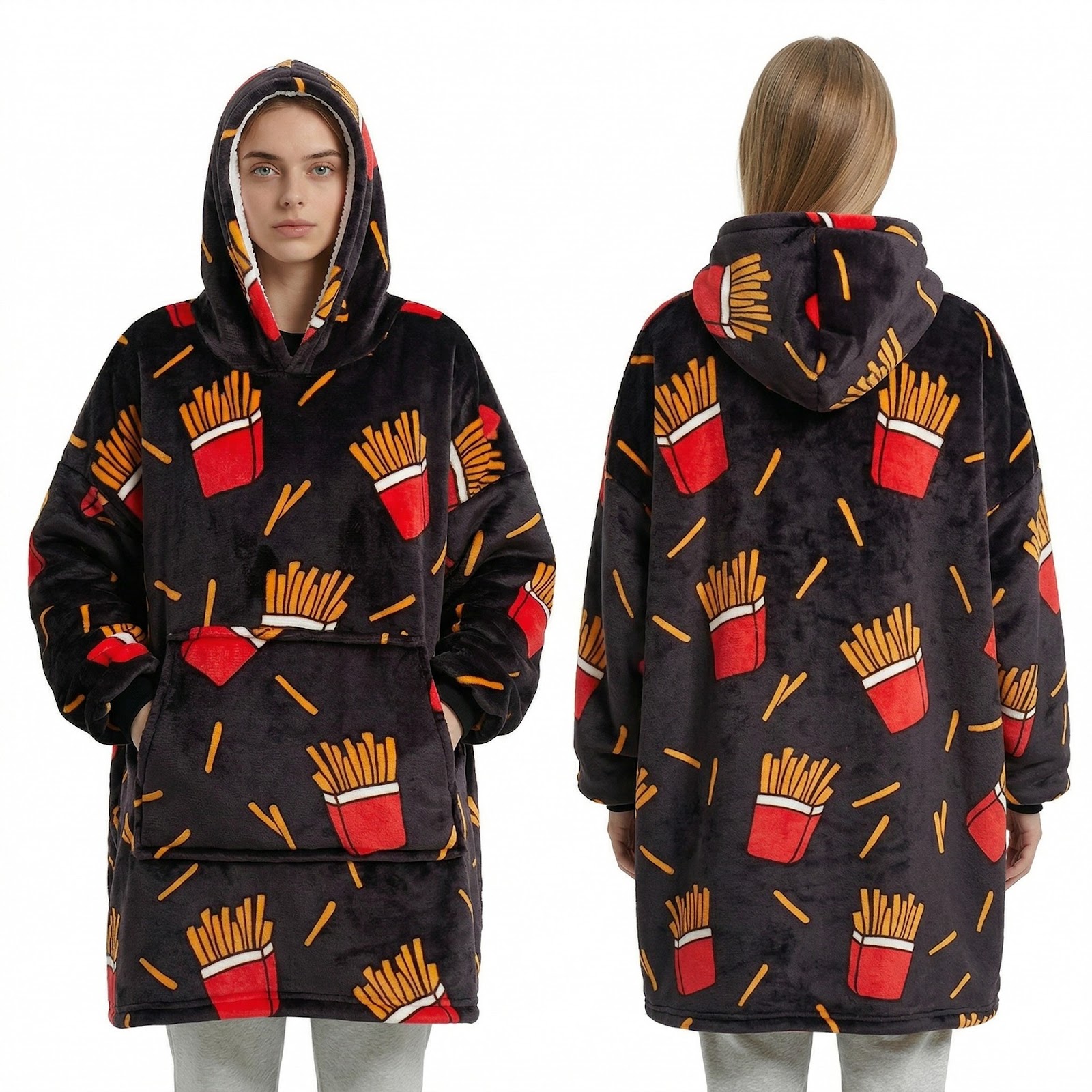 Wearable fleece blanket, 350 g/m²