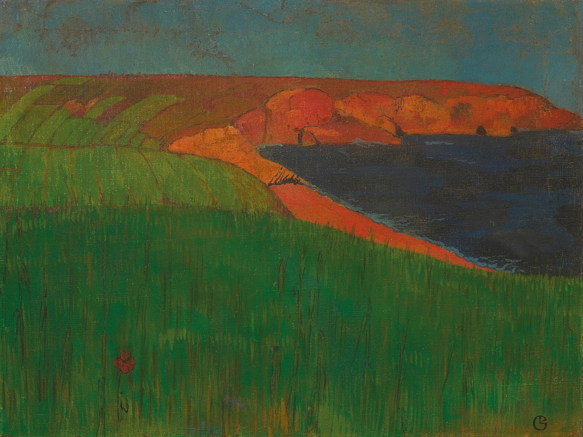 Côte bretonne Champ vert 1893 94