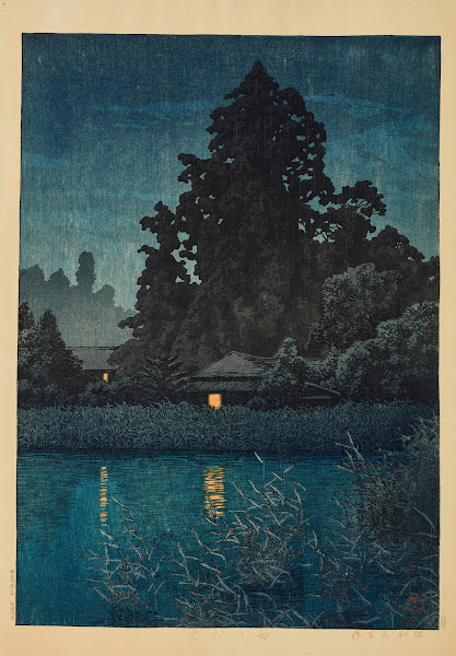Ame no Omiya Omiya in rain 1930