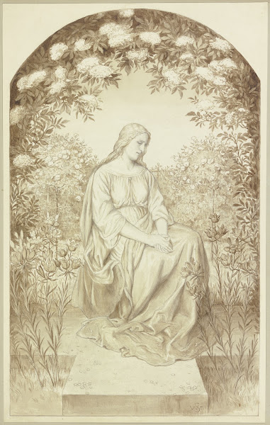 Irmela sitting in the garden ca 1884