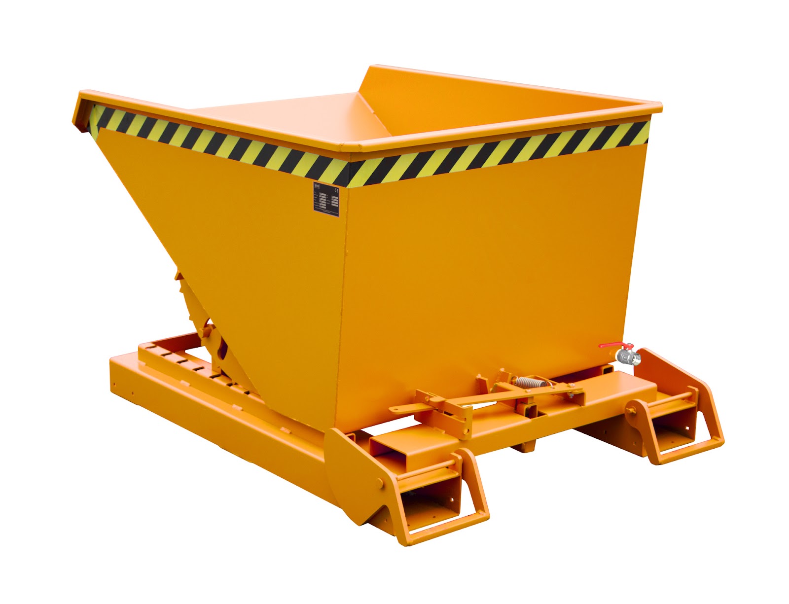 Spaander-kiepcontainer S4A 600, gelakt, Geeloranje