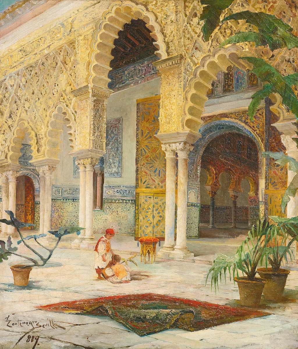 The Courtyard of the Alhambra 1889