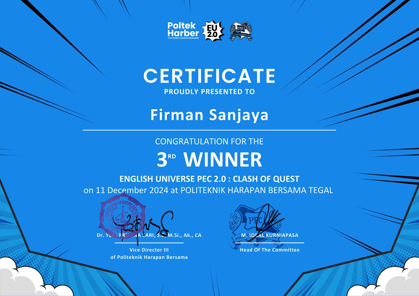 Juara 3 English Universe 2.0