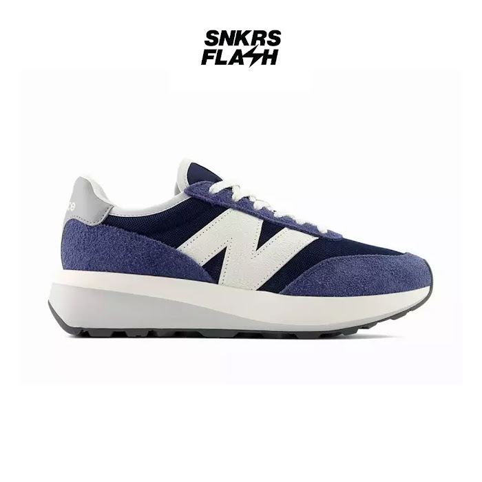 NEW BALANCE 370 NAVY WHITE - Size 39.5