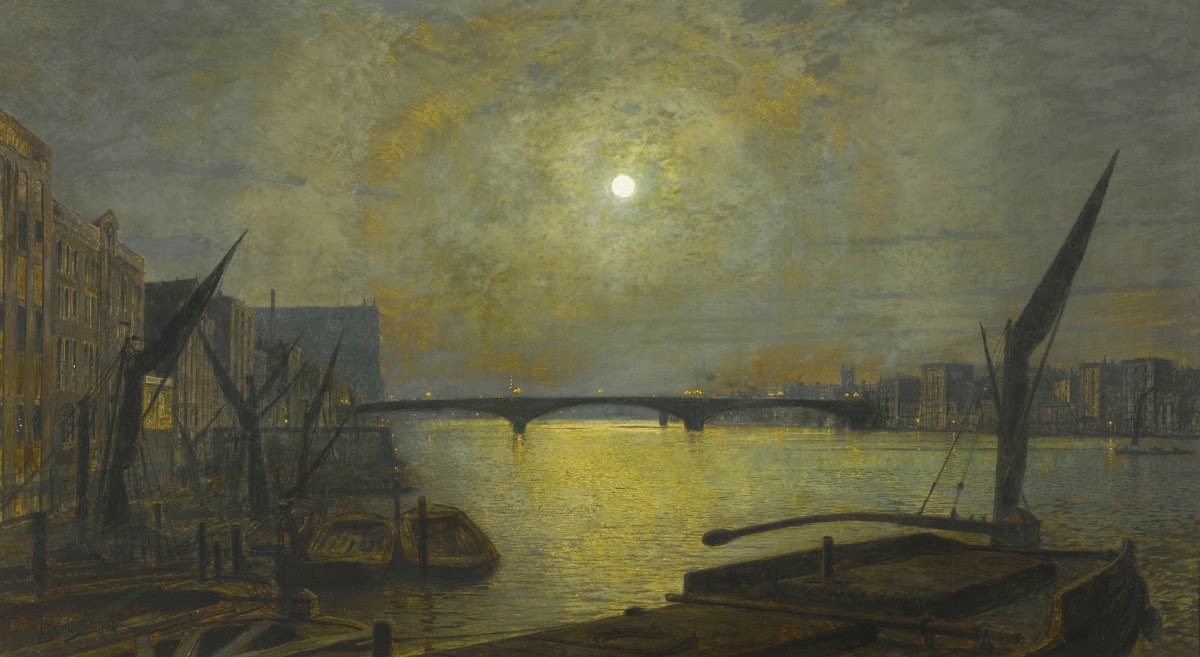 Southwark Bridge from Blackfriars by Moonlight 1881