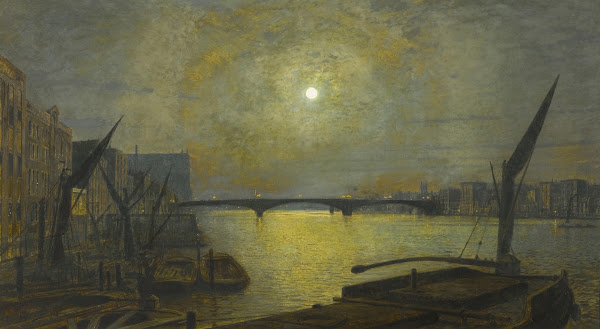 Southwark Bridge from Blackfriars by Moonlight 1881
