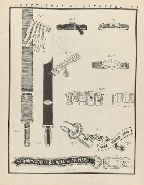 Jarretières et jarretelles 1922