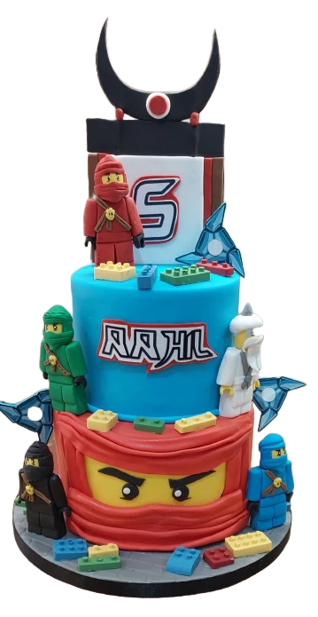 Lego Ninjago 2 Tiered Birthday Cake CB-NC630