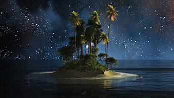 Island Night Wallpaper
