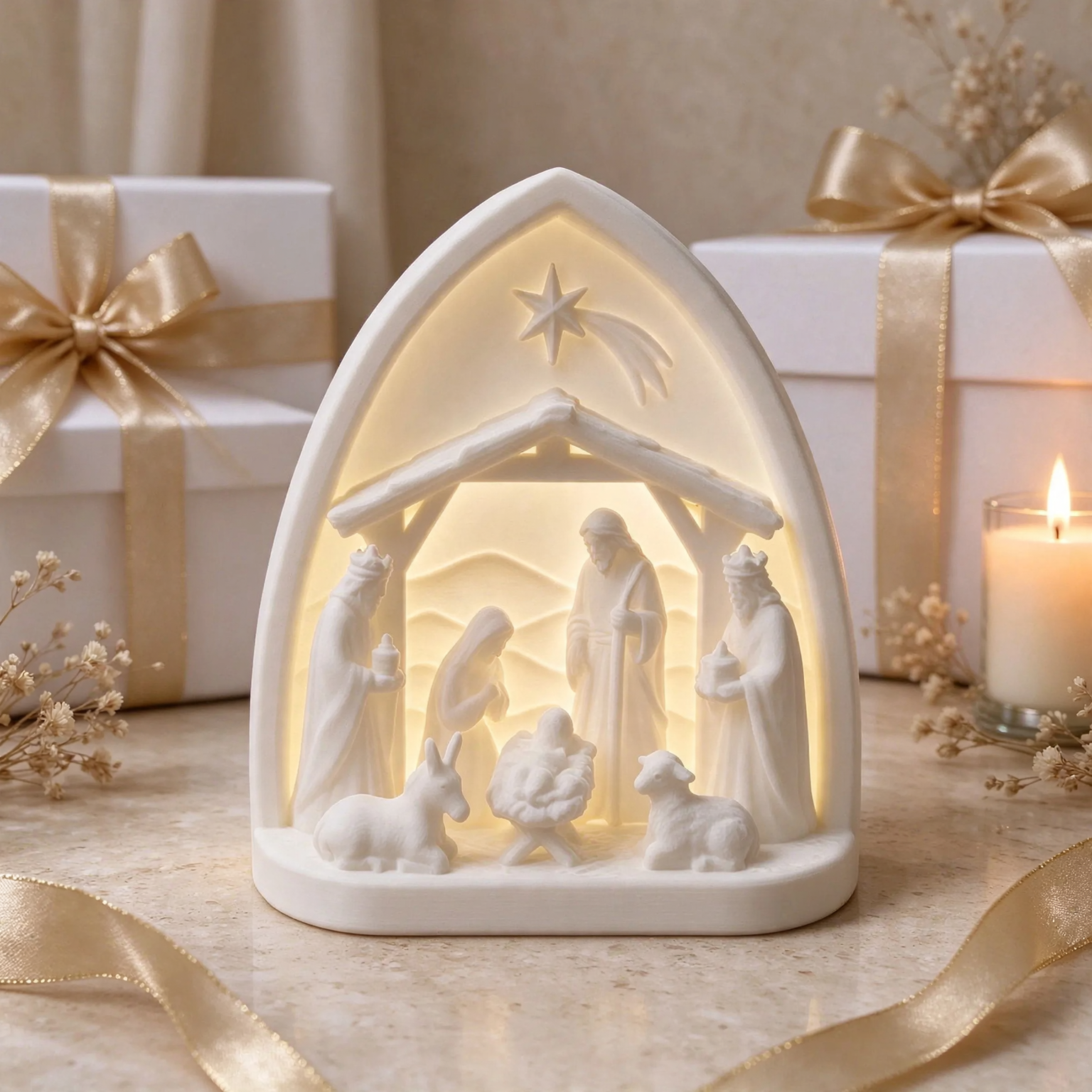 Nativity decoration set, 3D print