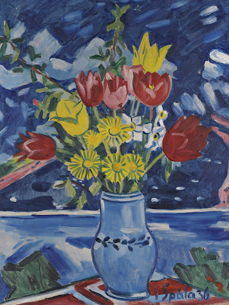 Still Life Of Flowers In A Vase