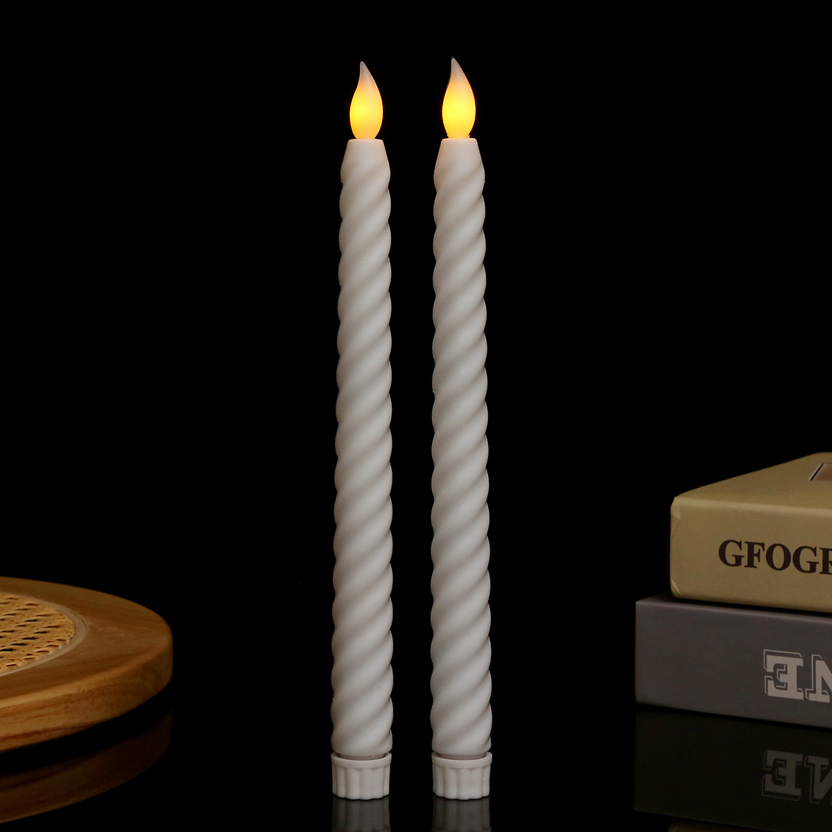 LED Taper Candle, Plastic, for Festive Occasions