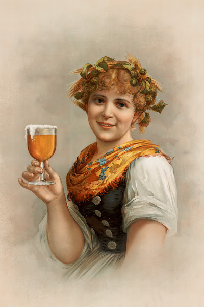 German barmaid 1890