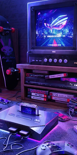 Cgi, Neon, Republic Of Gamers, Tv, Skateboard 4K Wallpaper Background