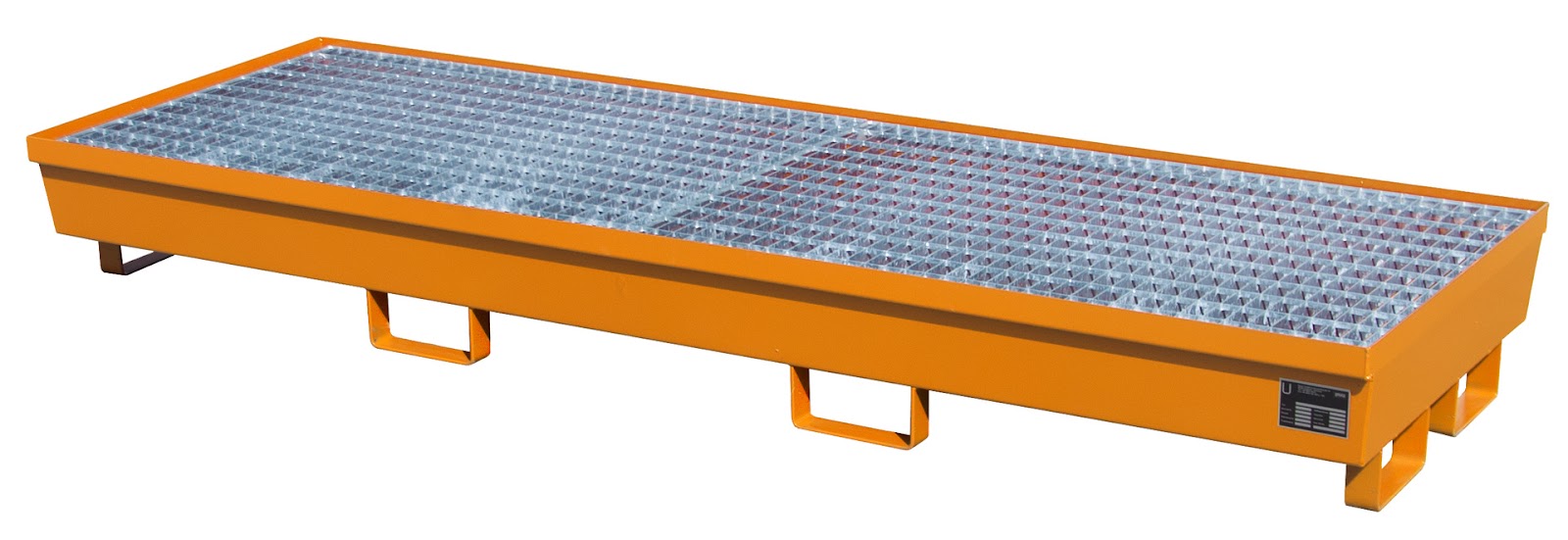 Opvangbak AM-4/B, gelakt, Geeloranje