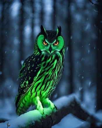 Green Owl Picture
